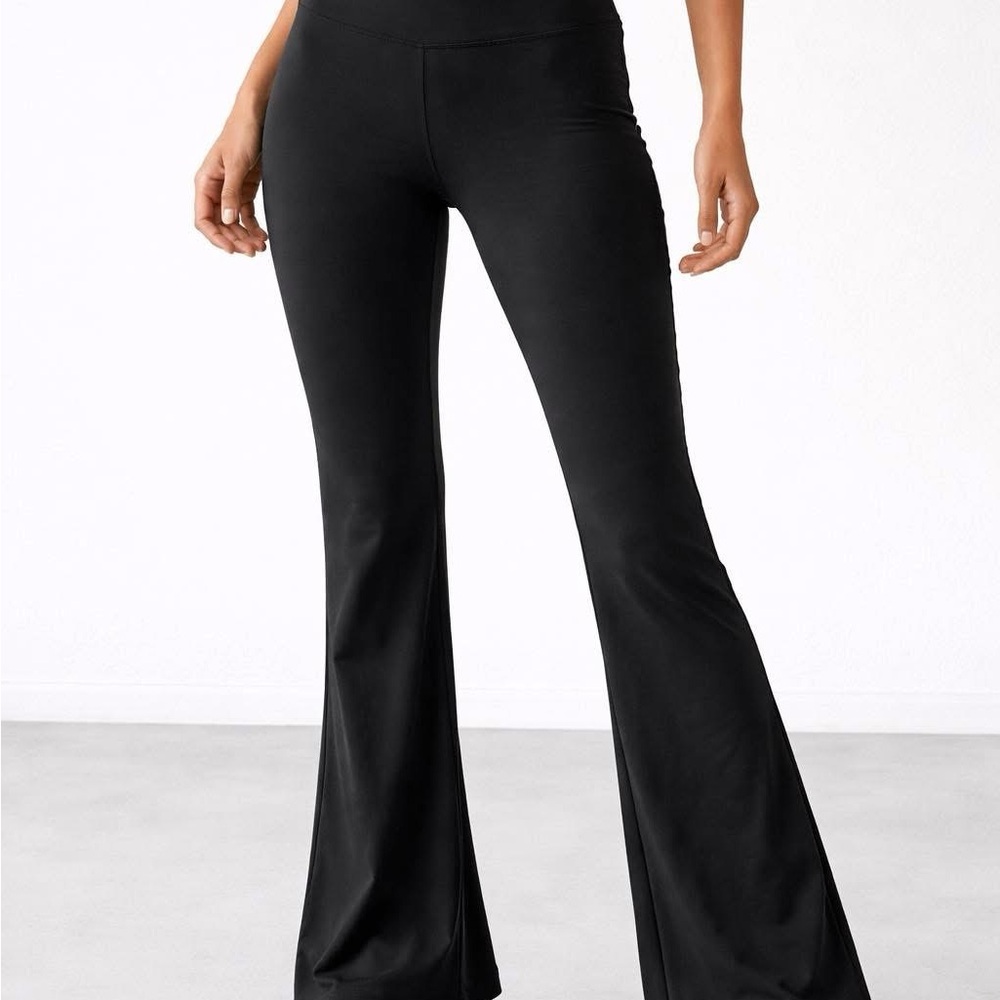 Mono B Sleek Black Flare Pants